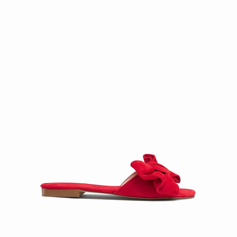 Russell & Bromley Minnie Bow Trim Sandals Women's Red [TWG715UU]